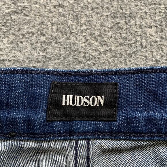 Hudson Jeans Mens 30 Blake SLIM Straight Distressed 5 Pocket Whiskered Denim - Picture 6 of 12